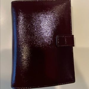 Nordstrom Lauren Leather Bifold Wallet in burgundy leather